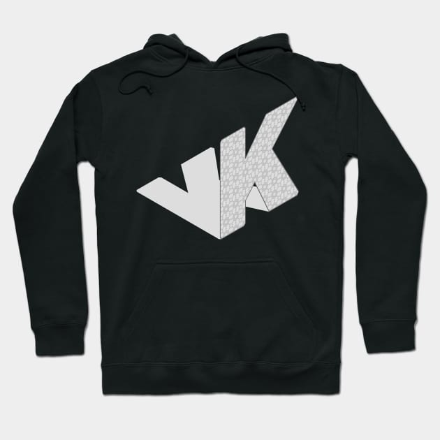 Isometric Alphabet Letter, Letter K Hoodie by PoshGeometry